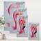 Designart - Portrait of Pink Flamingo IV - Farmhouse Canvas Wall Art Print